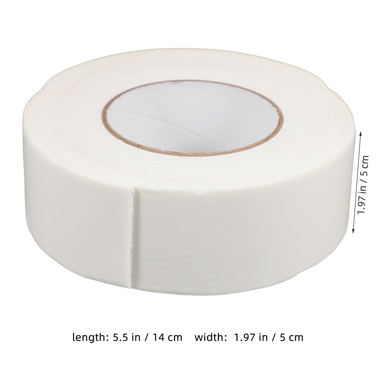 iplusmile Ruban Adhésif Double Face en Mousse Blanche 25 mm x 50 mm x 5 m Étanche Résistant au Gel Adhérence Forte