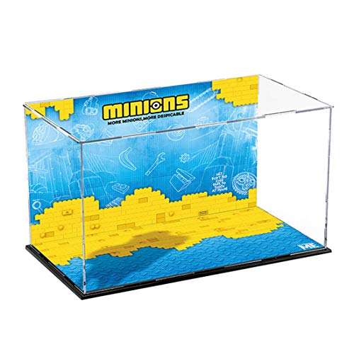 LESDIY Schaukasten für Lego Minions and Their Lair 75551, Acryl Vitrine für Lego 75551 (Nicht Enthalten Lego Modell)