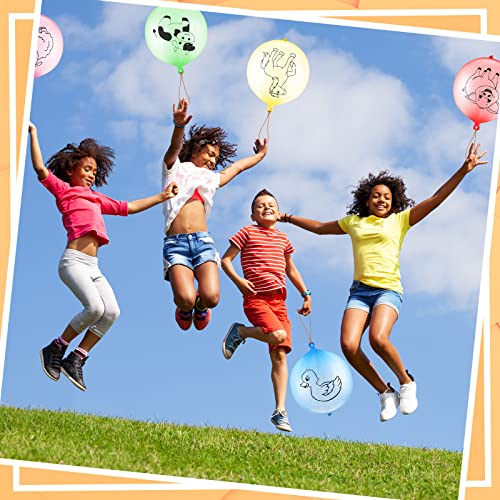 Charniol CHARNIOL-BALLOONS FARM-36 36 Pcs Punch Balloons Farm Animal Punching Balloon Farmhouse Party Favors thumb #5