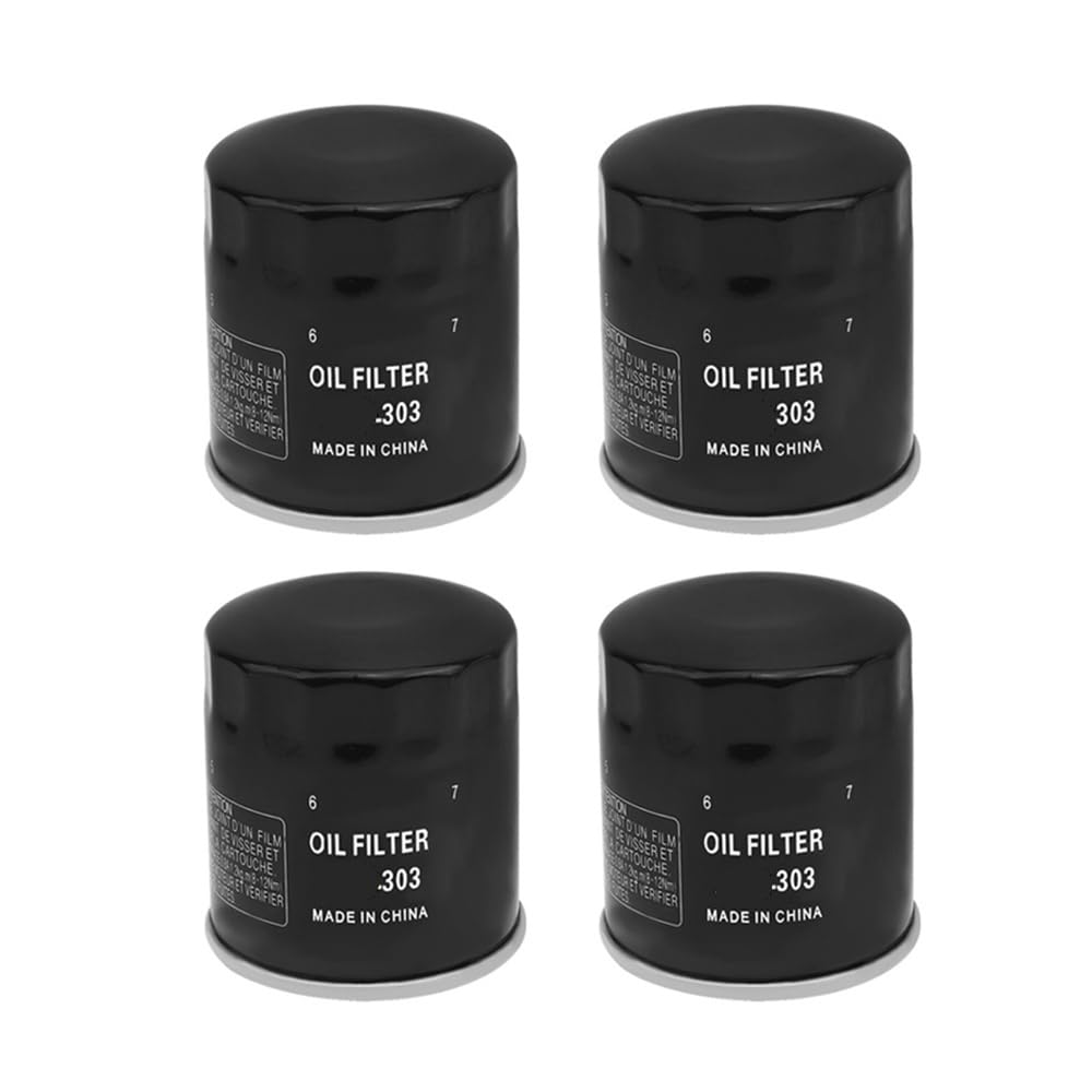 Filtro olio moto adatto for KAWASAKI ZXR250 ZXR400 LR ZXR750 ZZR400 ZZR500 ZZR600 ZZR1400 ZR400 ZRX400 ZG1400 GPZ500S 1400GTR(4 PCS)