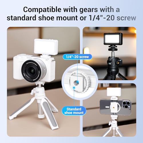Image of Kiwifotos Mini LED Video Light for Sony ZV-E10 II ZVE10 ZV-1F ZV1F ZV-1 ZV1 | for Canon PowerShot V1 EOS R50V & More Cameras, Flash Attachment Accessories for Vlog Shooting Record, Portable Rechargeable