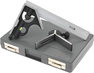 3 Piece SPI 13-262-1 Combination Square Set: Cast Iron Center & Square Heads, 6