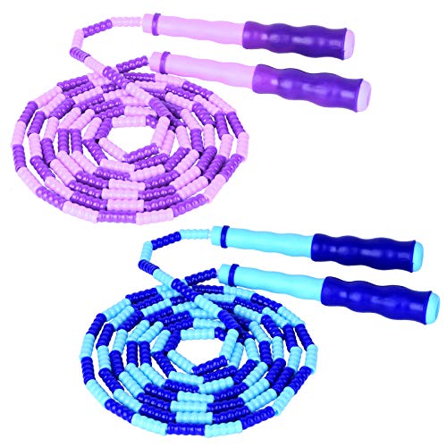 DECDEAL 2 cordas de pular cordas de pular ajustáveis para treino de condicionamento físico para cria