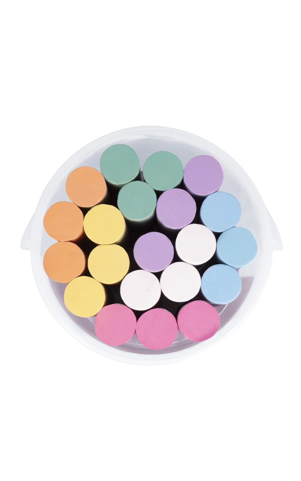 Jovi - Maxi Street CHALKS Gessetti, Scatola da 20 Pezzi, Colori Assortiti, Non producono Polvere, Facili da Cancellare e Molto Resistenti, Senza glutine
