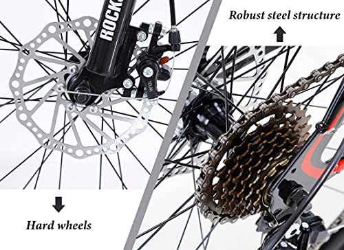 image for HIRUNS Full Mountain Bike, Professional 21 Speed Gears 26 in Bicycle f