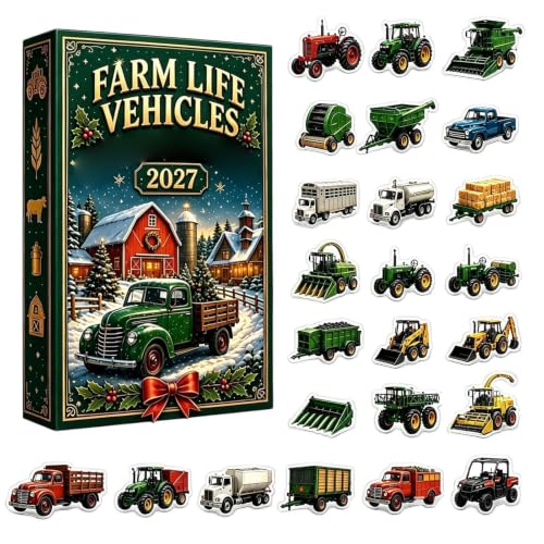 Calendrier de l'Avent de Noël Farm Life – Kit de véhicule en acrylique 2D 2 – vue 7