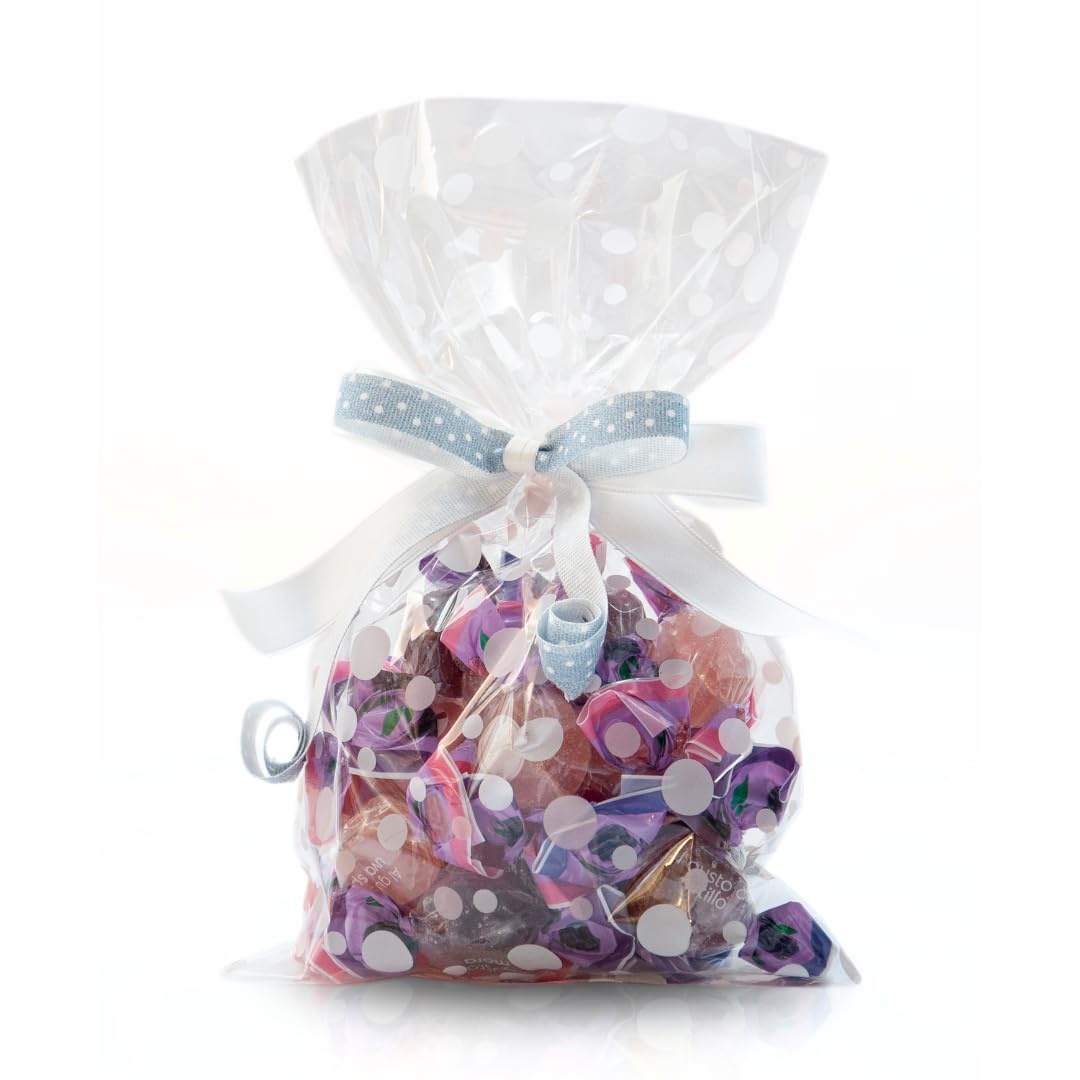 Italpak Transparent Food Bags (Bags) Bubbles 50 pcs., Polypropylene, White, 15x25cm