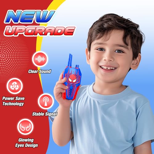 Image of Walkie Talkies for Kids Ages 3-8: Cool Toys Gifts for 3 4 5 6 7 8 9 10 Year Old Boys Kid Outdoor Camping 2 Way Radio Toy Brithday Gift for Grandkids Boy Age 3-4 4-6 5-7 Toddler Walkie Talkies