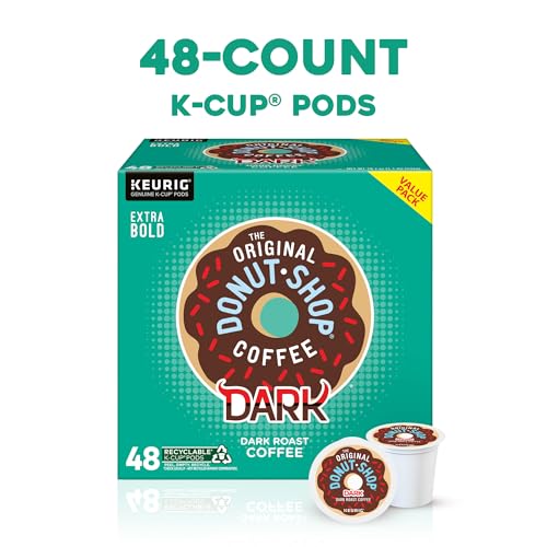 Image of The Original Donut Shop Coffee Dark, Keurig Single Serve K-Cup Pods, Dark Roast Coffee, 48 Count