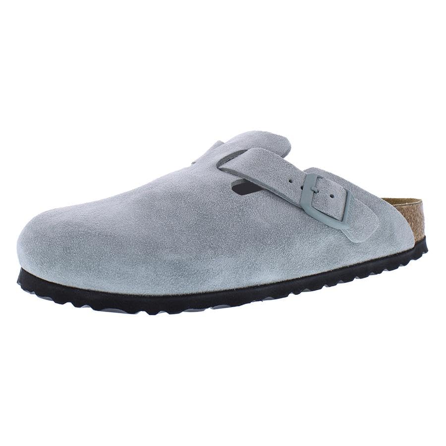 Image of Birkenstock Women's Boston Soft Footbed Clogs, Pure Sage, Green, 7-7.5 Narrow US