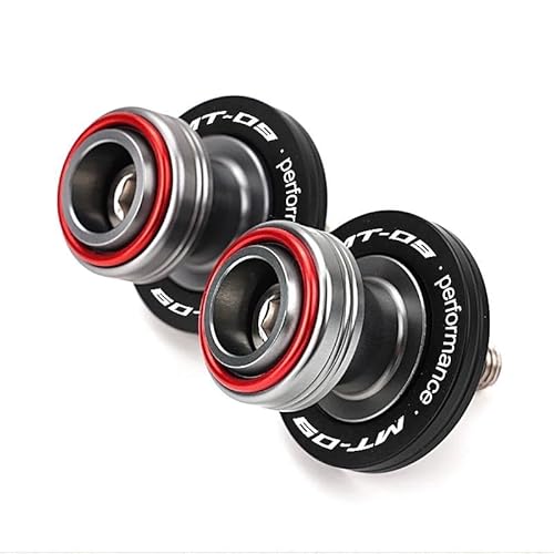 バイク スイングアーム スプール ヤマハ用 MT03 MT07 MT09 MT10 FZ07 FZ09 6mm スイングアームスプール スタンド スクリュースライダー(赤,For mt09)