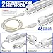 Barrina 4FT T8 Plant Grow Light, 252W(6 x 42W, 1400W Equivalent), Full Spectrum, LED Growing Lamp Fixture for Indoor Plant Growing, with ON/Off Switch & V-Shaped Reflector, Pinkish White, 6-Pack