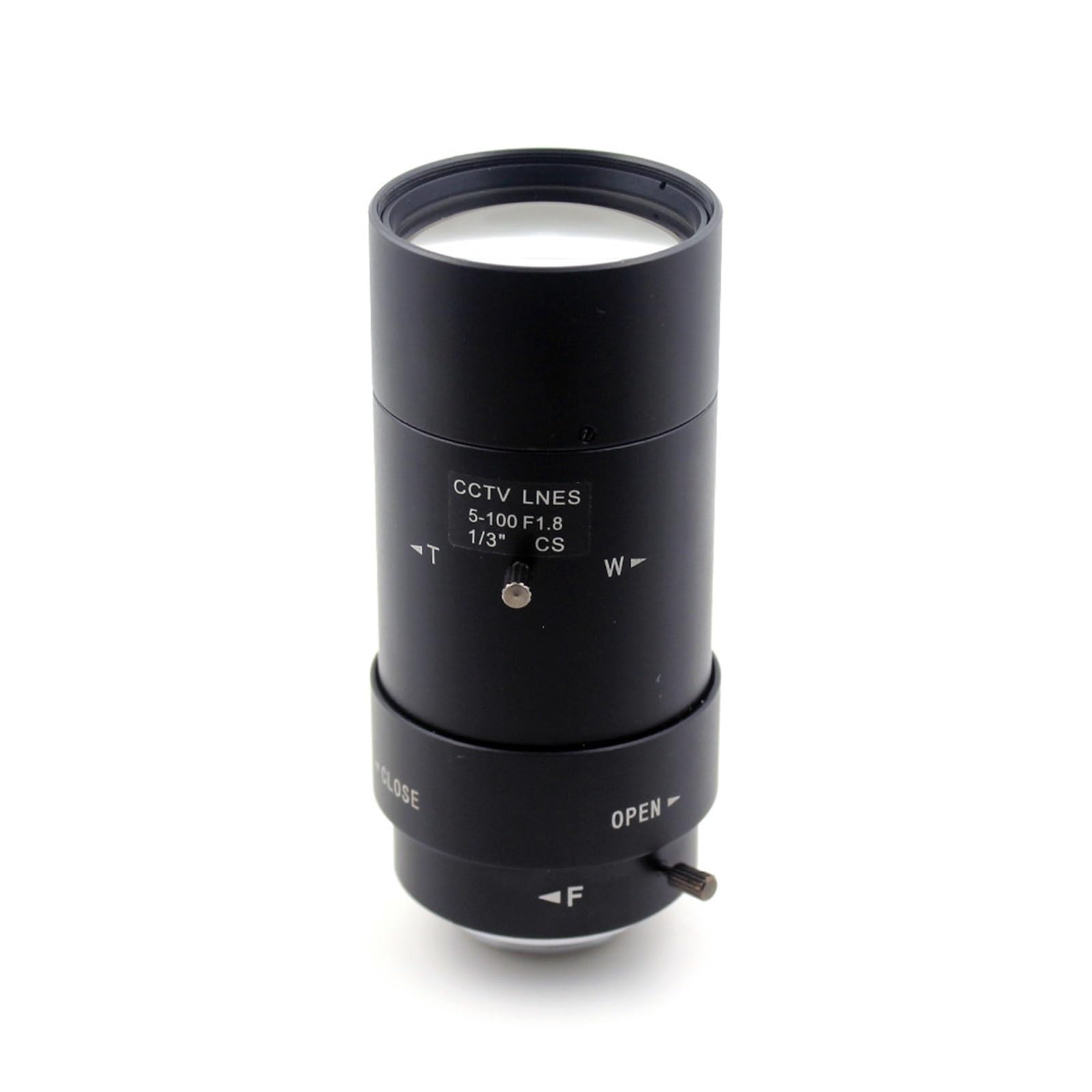 Lente de Microscopio, Lente CS F1.8 de 5-100mm, Zoom Varifocal 1/3 ", Lente Iris Manual for cámara Seguridad CCTV, Industrial, microscopio
