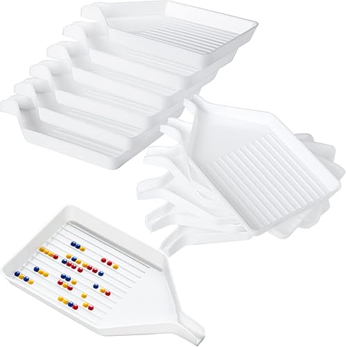 12 bandejas de pintura de diamantes de plástico, 3.8 x 2.2 pulgadas, organizador de bandejas de clasificación de cuentas, accesorios de herramientas