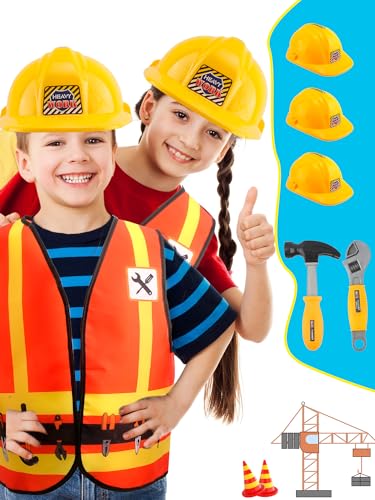Set disfraz niño trabajador construcción 5 piezas miniatura 5