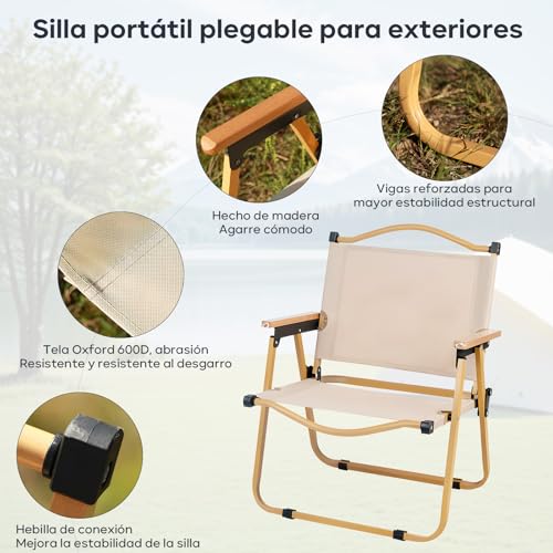 Recopilación de Sillas plegables de tela los más solicitados. 23 Sillas plegables de tela marca ECYWE (3)