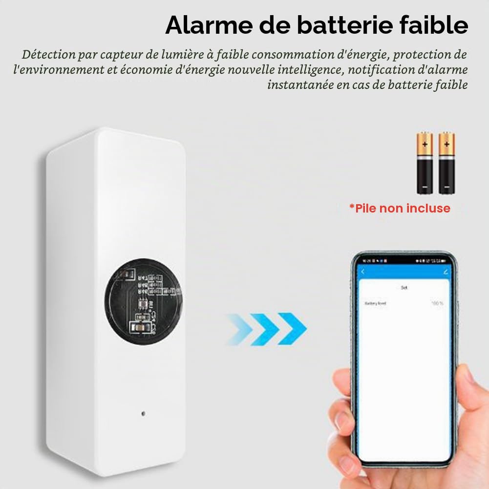 Tuya ZigBee Capteur de Lumière Capteur de Luminosité Capteur de Rayonnement Détection de Luminosité en Temps Réel Automatisation de Maison Intelligente Contrôle via Application