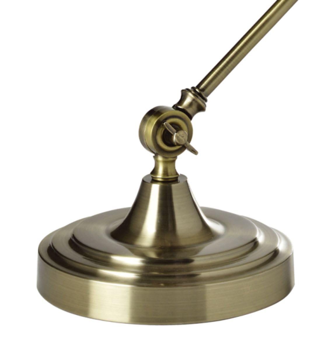 Lampe de bureau, de table, rétro, classique, vintage en bronze vieilli, E27