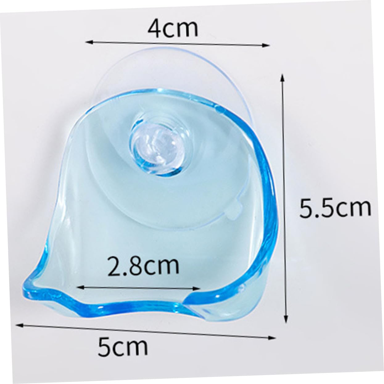 CONGARTENO Heavy Duty Suction Razor Holder Wall Mount Shaver Organizer 2 Pack Plastic Shaver Stand for Bathroom Dec