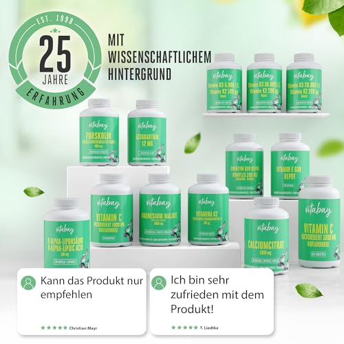 Vitabay Zeolith Kapseln hochdosiert 800-2x240 Detox Kapseln VEGAN & ORGANISCH - Klinoptilolith – Bild 6