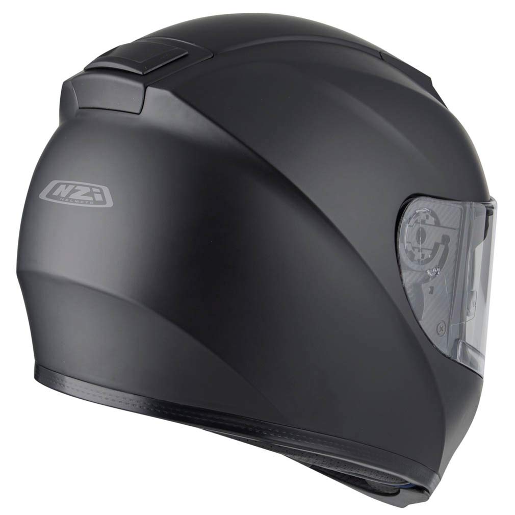Casco de Moto NZI Eurus 2 Negro Mate - Casco Integral con Visor Solar | Unisex Hombre y Mujer Homologado ECE