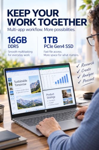 HP OmniBook-5 2K Touchscreen Laptop - 16 inch, Ryzen AI 7 445, Copilot+ PC - image 3