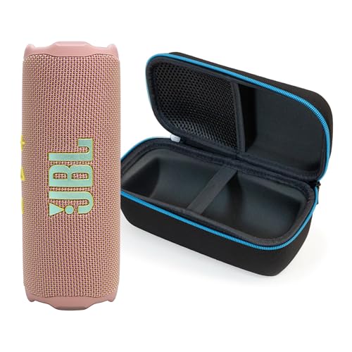 Image of JBL Flip 7 (Pink) + Bundle with divvi! Protective Hardshell Case (Black)