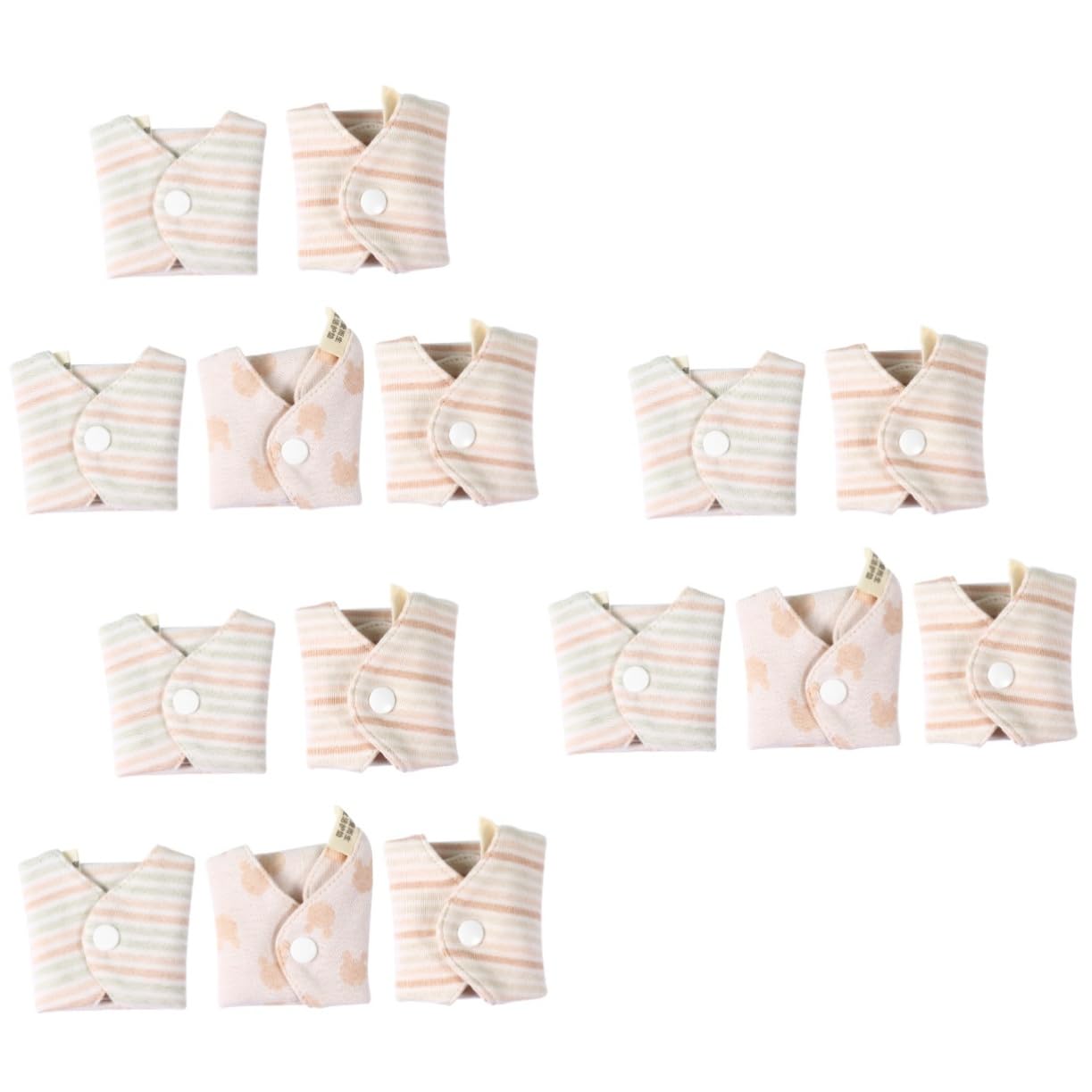 15 Piezas compresas menstruales súper absorbentes compresas lavables para la intimas apoyo Toalla sanitaria de algodón Compresa lavable para mujeres Anneome