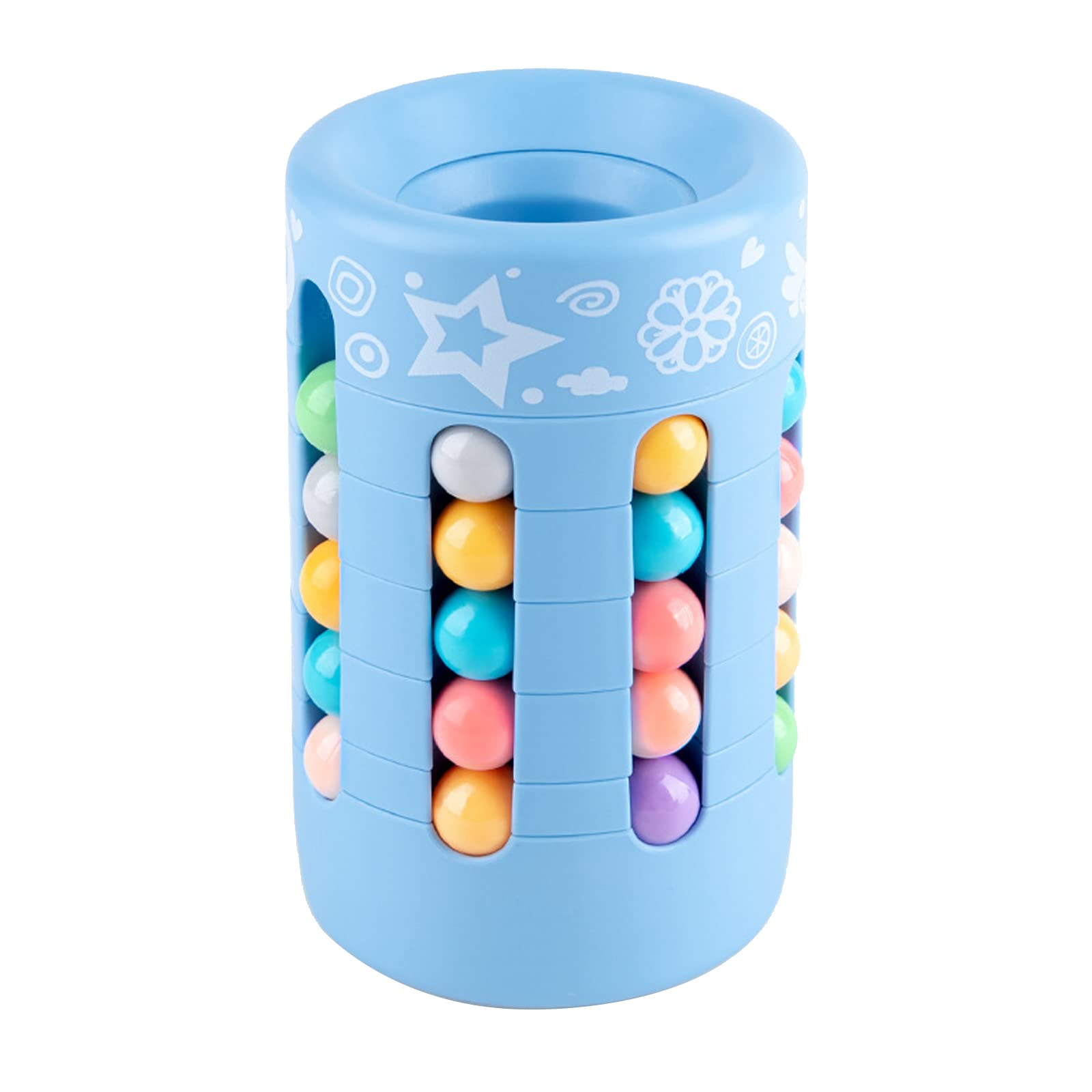 Alapaste Cans Magic Bean Cube Fingertip Toys Stress Relief Fidget Puzzles Magic Rotating Bean Fidget Toy Sensory Toys for Adult Kid