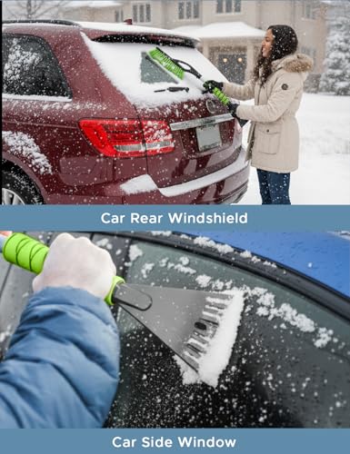 Image of Autovir 27 inch Snow Brush and Ice Scrapers for Car Windshield (1 Pack)