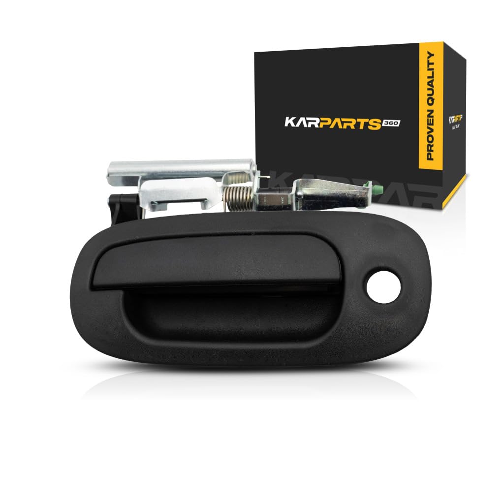 Exterior Door Handles For Dodge D150/D250/D350 1990-1993 - Driver Side Pair, Chrome Metal, No Key Hole (CH1310107)
