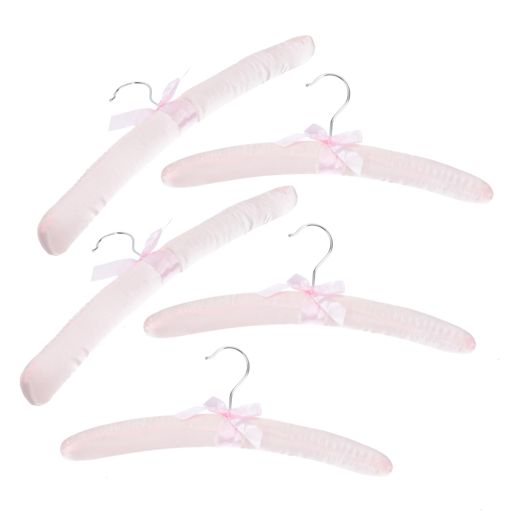 STOBAZA 5pcs Wedding Dress Wrap Hanger Cloth Rack Sponge Padded Hangers Wedding Hanger Wedding Dress Display Hanger Hangers Non Nonslip Hangers Coat Hangers Stainless Steel