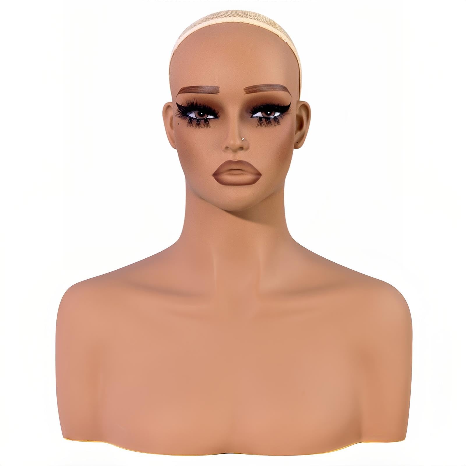 Testa Manichino Spalle, Busto Manichino Realistico Esposizione Cosmetologia
