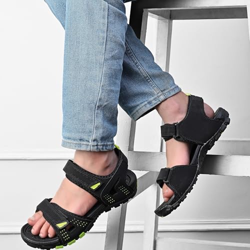 Image of Centrino Men's Phylon Sandals | Lightweight Sports Sandals with Adjustable Straps | Cushioned Comfort Outdoor & Casual Wear | Latest, Daily Use, Stylish | Durable Grip Sole Walking Sandals (9351)