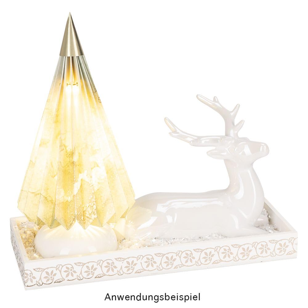 Decoratief dienblad van mangohout met handvat, 38 cm