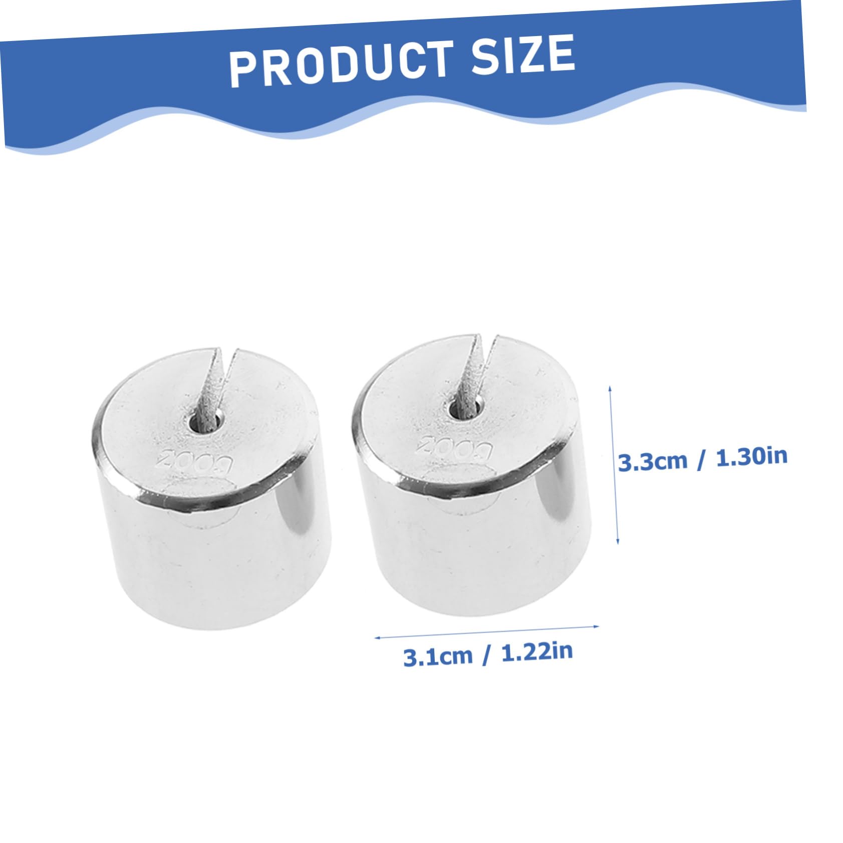 COSMEVIVI Hooked Weights for Experiments Slotted Mass Set Metal Hanger for Lab Use