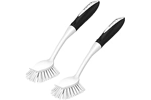 Dish Brush with Handle, Effortlessly Scrub Away Grime
