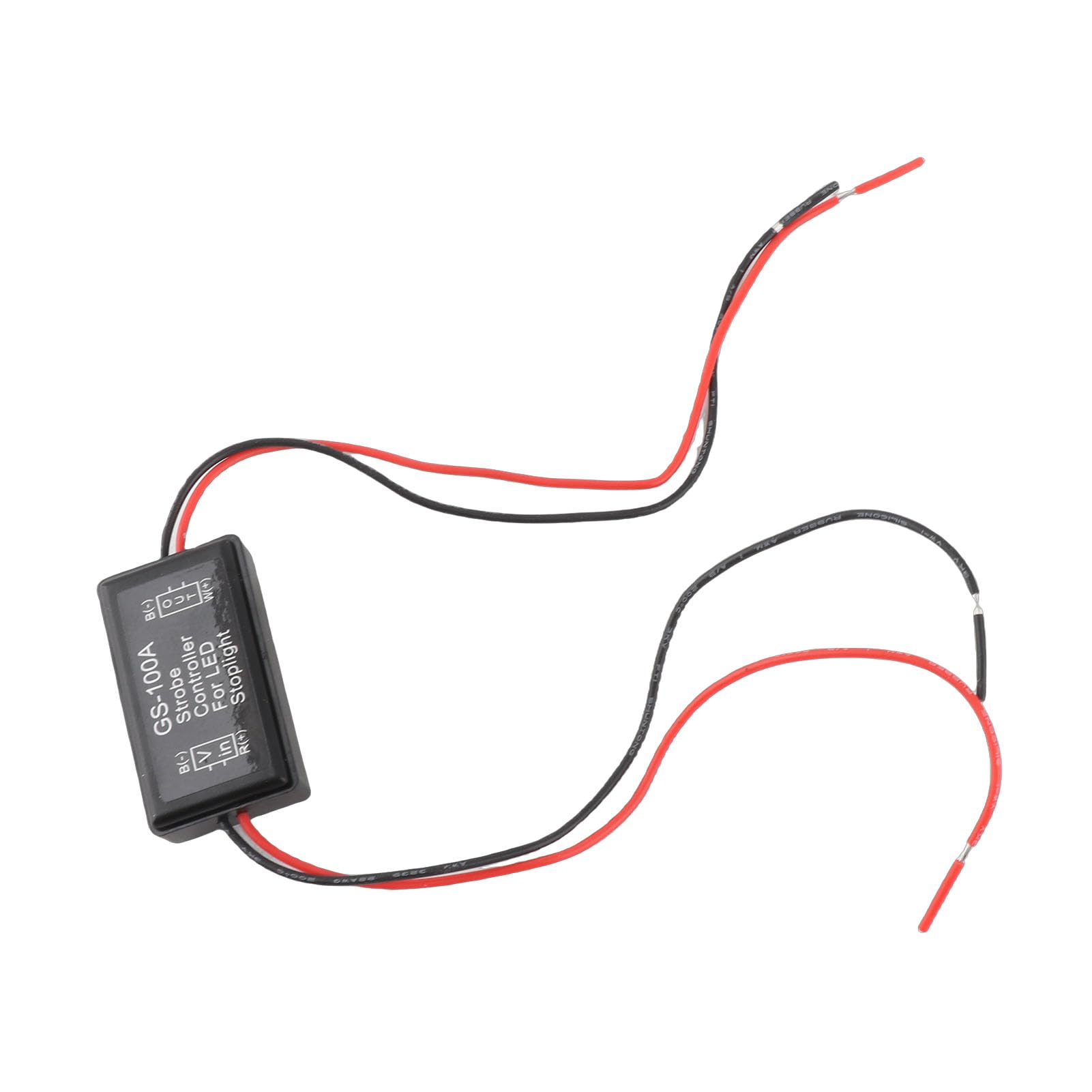 GS 100A LED-Blitzsteuermodul, Strobe-Controller für Bremslichter, 12V 24VDC Blitzmodul mit 3 Blitzmodi, Ideal für Autos und Motorräder