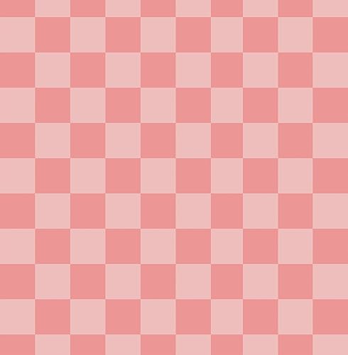 ICOOP Pink Peel and Stick Wallpaper Checkered Contact Paper Peel