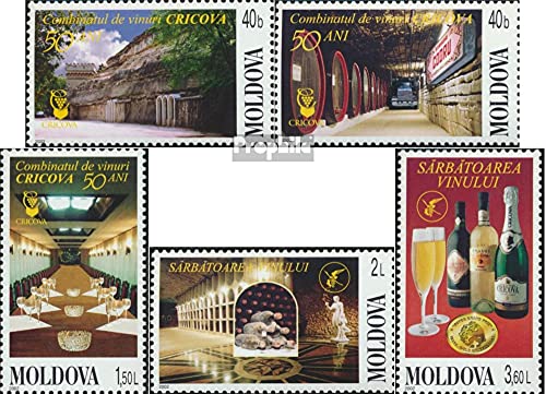 Prophila Collection Moldawien 451-455 (Completa.edición.) 2002 Nacionales Weintag (Sellos para los coleccionistas) Vino/Agricultura