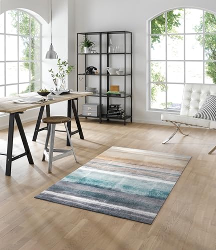 Tapis de sol multicolore Wash+Dry Frerik grand format 110x175cm
