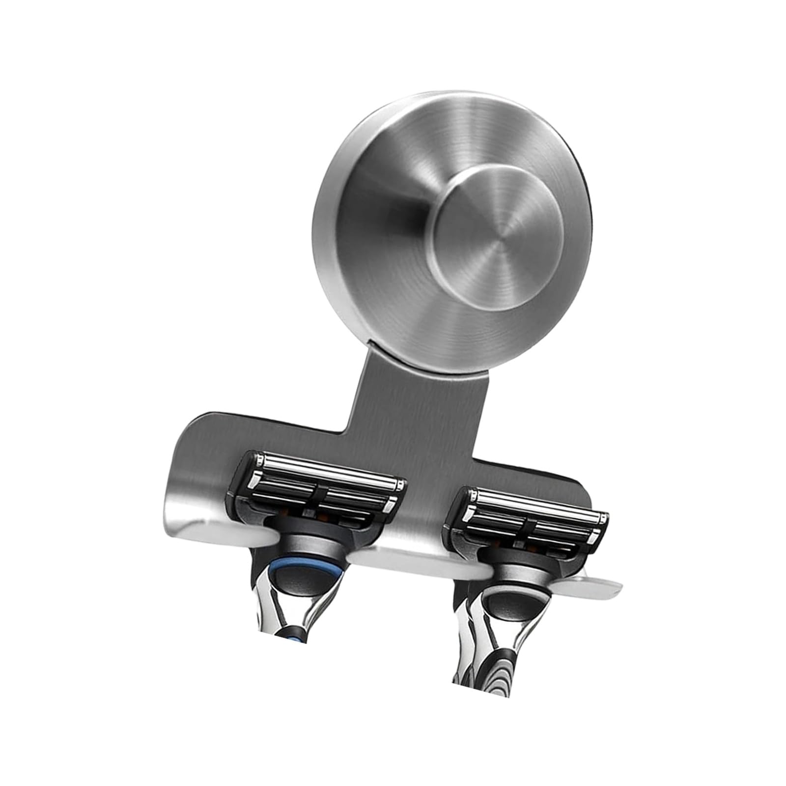 HENYGEN Stainless Steel Suction Cup Shaver Holder with Rustproof Design and Multiple Hooks Removable Metal Shower Hook Rustproof Shower Hook for Shavers