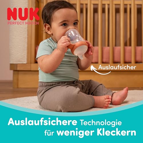 NUK Perfect Match Trinklernflasche | 6+ Monate | 150 ml | Auslaufsicherer Trinklernbecher für Kleinkinder | Rutschfeste Griffe… – Ansicht 5