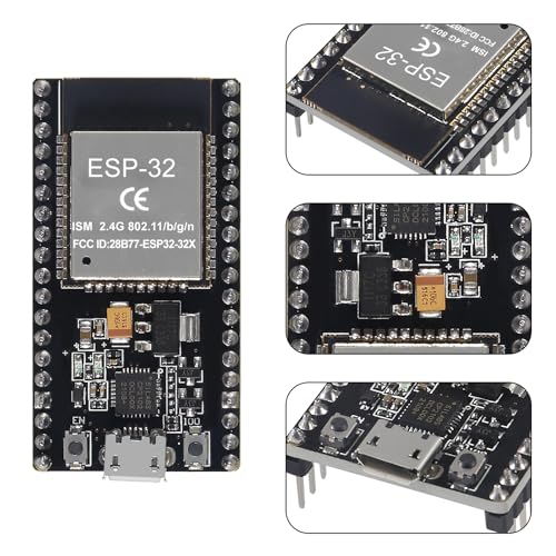 Image of 3 Set ESP32 ESP-32D Development Board CP2012 38Pin Micro Narrow Version WiFi + Bluetooth Microcontroller ESP32-DevKitC-32 Board with ESP32 Breakout Board GPIO 1 into 2 Terminal Screw Board