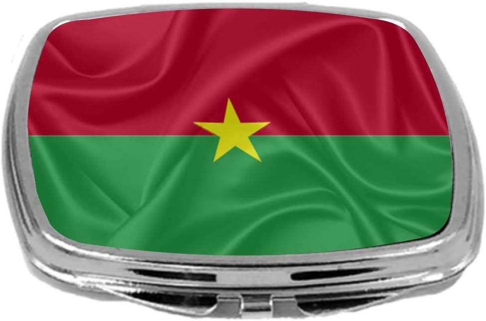 Rikki KnightRikki Knight Flag Design Compact Mirror, Burkina Faso, 3 Ounce
