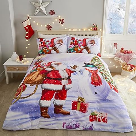 Fusion Santa in the Snow Duvet Cover Set Cover