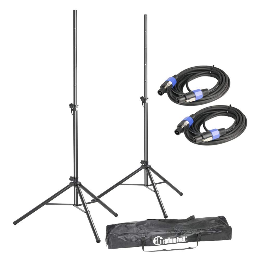 ah Stands SPS023SET2 Boxenständer Set 2 Boxenständer mit Tasche und SPKn Kabel