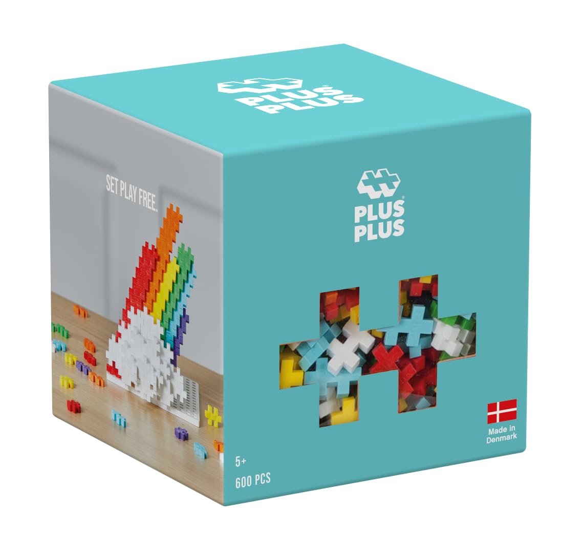 PLUS PLUS Building Blocks Toy, 600 pc Kids Construction Toys, Creative Learning Resources and STEM Play for Home and Travel - Image 2