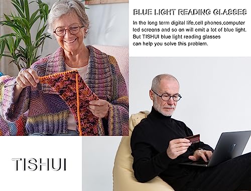 Image of Round Reading Glasses for Women Men Blue Light Blocking Circular Readers Unisex Ultra Lightweight Circle Eyeglasses