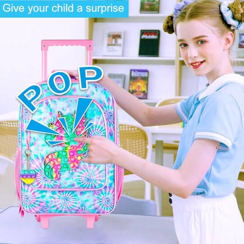 Image of CCJPX Kids Luggage for Girls, Cute Unicorn Suitcase Rolling with Wheels, Travel Carry on for Children Toddler Elementary - Pink